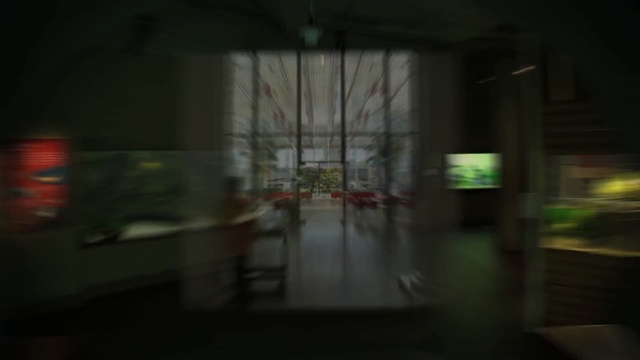 Video Reference: green, darkness, light, architecture, lighting, glass, night, home, house, window