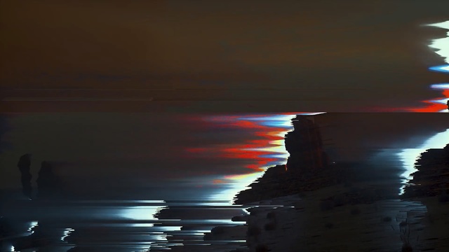 Video Reference: body of water, reflection, sky, sea, water, sunset, atmosphere, night, lighting, horizon, glitch