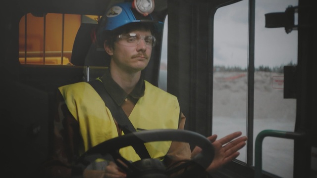 Video Reference: man, hamlet, dtiver, worker, lamp, glasses