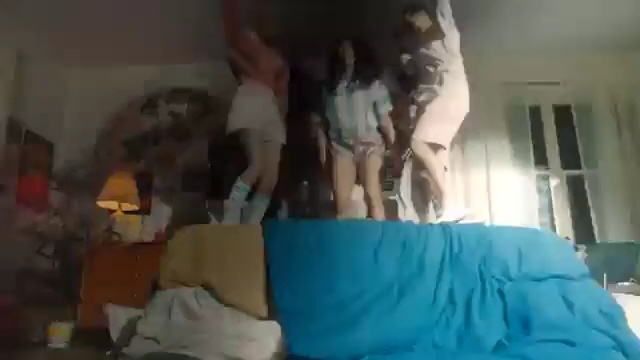 Video Reference: Room, Snapshot, Bed, Mouth, Fun, Leg, Arm, Furniture, Bed sheet, Muscle, Person