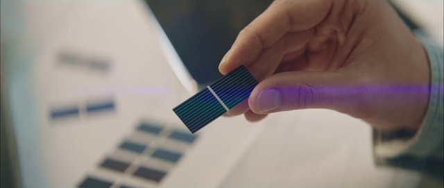 Video Reference: Finger, Hand, Nail, Electric blue, Technology, Tie, Thumb, Electronic device, Wrist