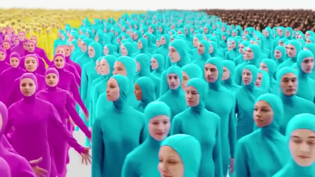 Video Reference: blue, green, social group, team, fun, leisure, Person