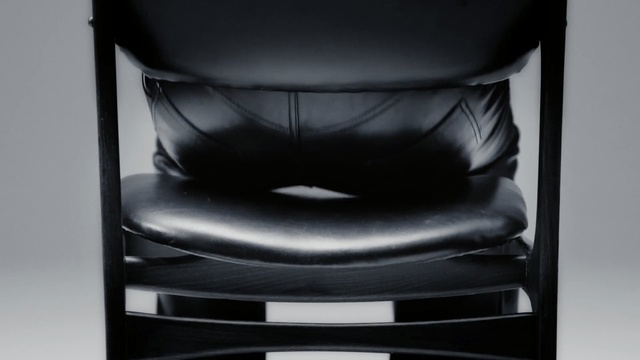 Video Reference: furniture, chair, product, product, black and white