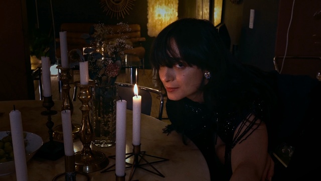 Video Reference: darkness, girl, lighting, audio, human body, black hair, night, fun, midnight, event, Person