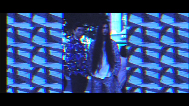 Video Reference: blue, purple, light, organism, darkness, symmetry, pattern, world, Person