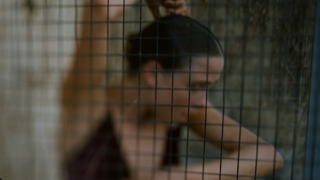 Video Reference: Net, Human, Leg, Muscle, Photography, Animal shelter, Barechested, Black hair, Cage, Person