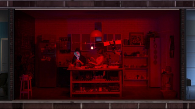 Video Reference: Red, Text, Font, Room, Photography, Night, Screenshot