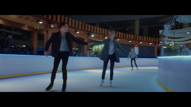 Video Reference: skating, fun, ice skating, light, snow, ice, snapshot, winter, ice rink, winter sport, Person