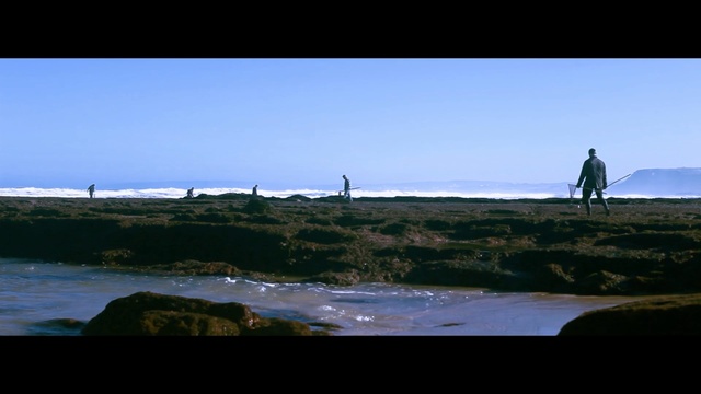 Video Reference: Body of water, Coast, Sea, Horizon, Sky, Shore, Ocean, Water, Inlet, Coastal and oceanic landforms, Person