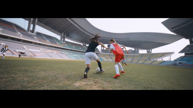 Video Reference: Player, Sport venue, Football, Football player, Team sport, Ball game, Sports, Stadium, Tournament, Sports equipment, Man, Playing, Plane, Standing, Ball, Airplane, Game, People, White, Air, Young, Throwing, Woman, Field, Board, Walking, Baseball, Large, Holding, Group, Doing, Frisbee, Soccer, Person, Playground, Aircraft
