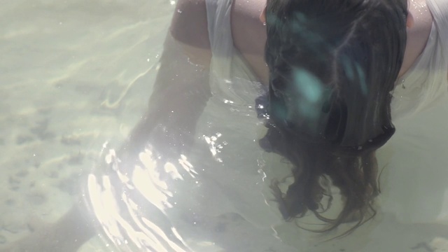 Video Reference: Water, Leg, Long hair, Reflection, Black hair