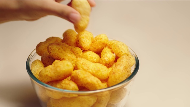 Video Reference: Food, Dish, Junk food, Cuisine, Ingredient, Fried food, Cheese puffs, Side dish, Kids meal, Produce