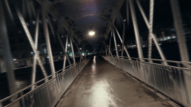 Video Reference: infrastructure, structure, light, reflection, darkness, night, fixed link, tourist attraction, bridge, water