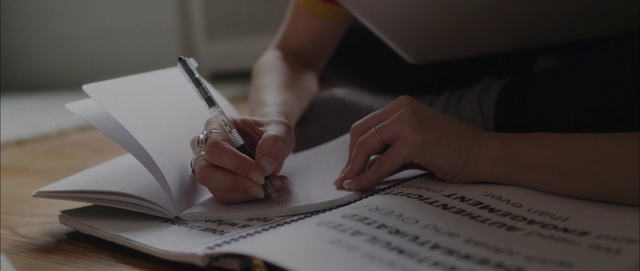 Video Reference: Writing instrument accessory, Hand, Writing, Font, Finger, Document, Paper, Nail, Office supplies