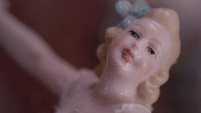 Video Reference: Figurine, Face, White, Toy, Head, Skin, Cheek, Forehead, Pink, Joint