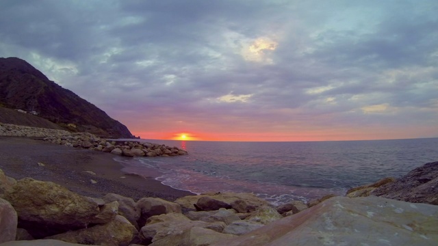 Video Reference: Body of water, Sea, Sky, Coast, Shore, Horizon, Ocean, Headland, Morning, Coastal and oceanic landforms