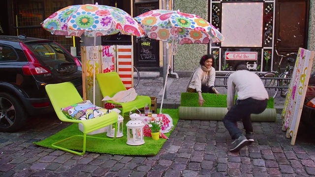 Video Reference: Umbrella, Fashion accessory, Table, Leisure, Chair, Furniture