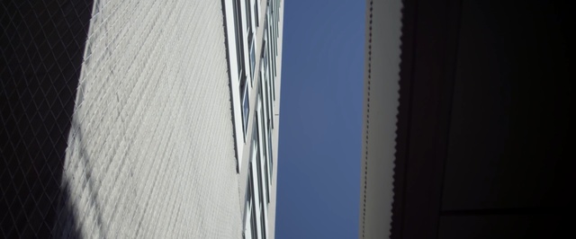 Video Reference: blue, white, black, light, structure, wall, architecture, line, textile, wood