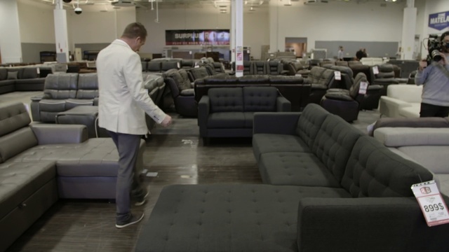 Video Reference: furniture, couch, angle, Person