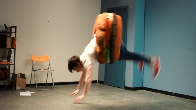 Video Reference: Arm, Shoulder, Leg, Performance art, Flip (acrobatic), Joint, Human body, Performance, Fun, Physical fitness