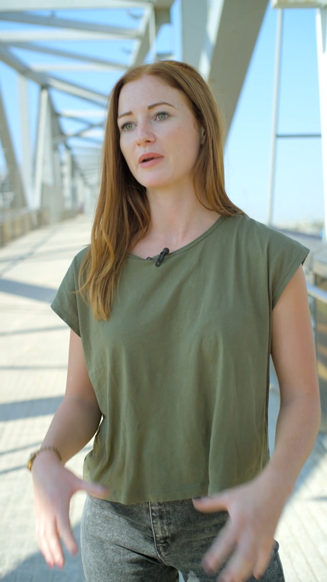 Video Reference: Clothing, Shoulder, Khaki, Green, Sleeve, Neck, T-shirt, Blouse, Top, Fashion, Person