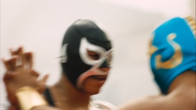 Video Reference: headgear, mask, product, fun, smile, Person