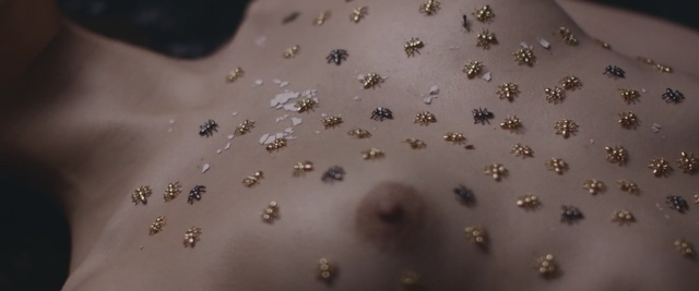 Video Reference: water, macro photography, close up, jewellery, drop, chest, moisture, transparency and translucency, Person