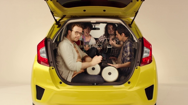 Video Reference: Land vehicle, Vehicle, Car, Motor vehicle, Honda fit, Yellow, Honda, Hatchback, City car, Subcompact car