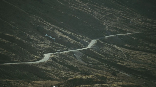 Video Reference: Aerial photography, Mountain pass, Road, Geological phenomenon, Braided river, Landscape, Bird-eye view