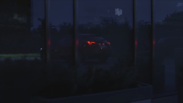 Video Reference: Blue, Sky, Light, Red, Automotive lighting, Darkness, Night, Mode of transport, Lighting, Atmosphere