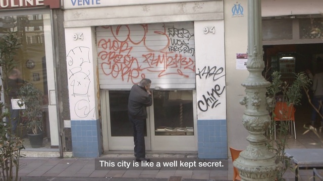 Video Reference: Door, Building, Display window, Art, Facade, Person