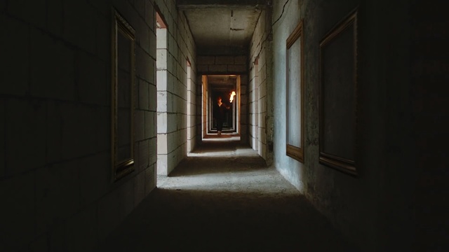 Video Reference: darkness, light, lighting, window, night, hall, door, midnight