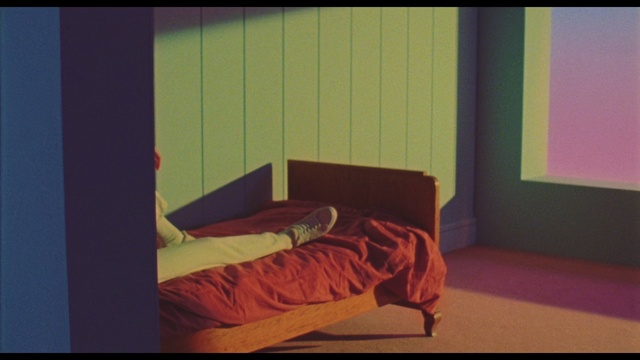 Video Reference: Furniture, Bed, Room, Bedroom, Wall, Interior design, House, Bed frame, Art, Couch