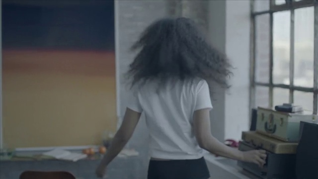 Video Reference: Hair, Shoulder, Photograph, Arm, Standing, Snapshot, Leg, Joint, Long hair, Hairstyle