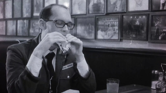 Video Reference: photograph, black and white, glasses, photography, snapshot, vision care, monochrome photography, human behavior, facial hair, gentleman, Person