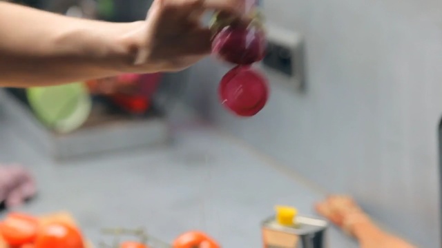 Video Reference: Fruit, Hand, Tomato, Finger, Vegetable, Food, Solanum, Play, Plant, Nightshade family