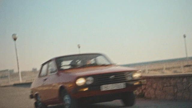 Video Reference: Land vehicle, Vehicle, Car, Regularity rally, Classic car, Sedan, Dacia 1300, Hatchback, Coupé