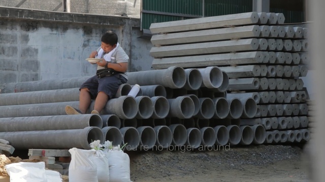 Video Reference: pipe, material, Person