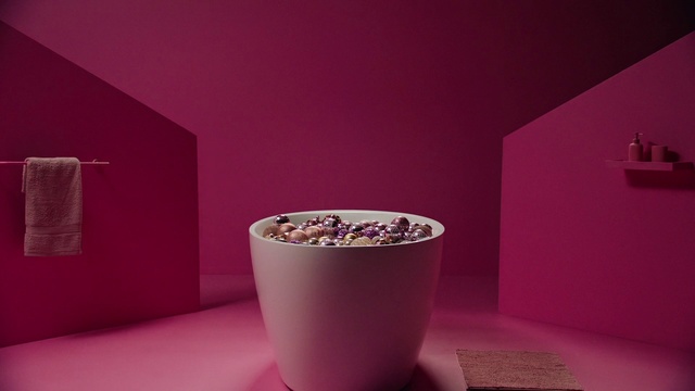 Video Reference: Pink, Purple, Cup, Violet, Still life photography, Material property, Table, Magenta, Room, Photography