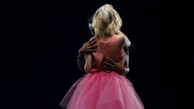 Video Reference: Pink, Child, Performance, Blond, Dress, Toddler, Human body, Costume, Performance art, Event