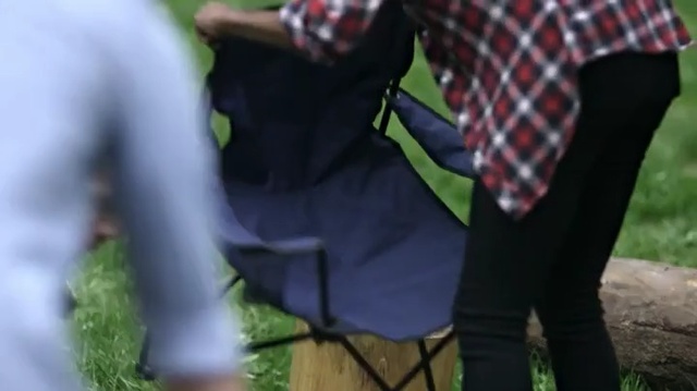 Video Reference: Lawn, Grass, Tree, Jeans, Jacket, T-shirt, Walking, Plant, Trousers, Sleeve