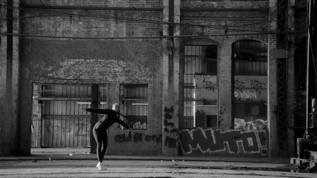 Video Reference: Black, Monochrome, Black-and-white, Standing, Photography, Monochrome photography, Street, Dance, Style, Ballet dancer