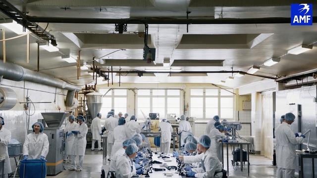 Video Reference: Building, Factory, Laboratory, Room, Industry, Machine, Research institute, Ceiling, Person