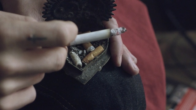 Video Reference: hand, nail, finger, tobacco products, cigarette