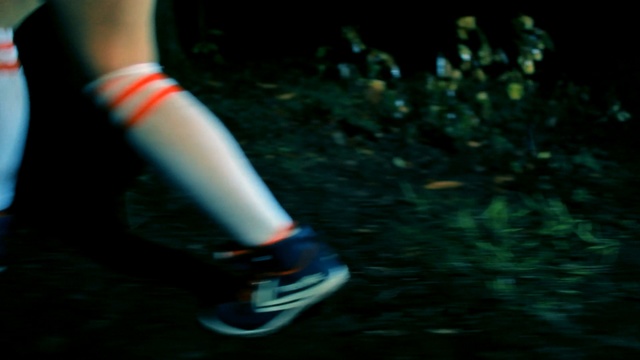 Video Reference: footwear, darkness, shoe, leg, photography, human body, girl, human leg, night, foot