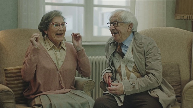 Video Reference: Human, Grandparent, Conversation, Glasses, Adaptation, Sitting