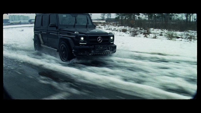 Video Reference: Land vehicle, Vehicle, Car, Mercedes-benz g-class, Mercedes-benz, Snow, Sport utility vehicle, Off-road vehicle, Automotive design, Luxury vehicle