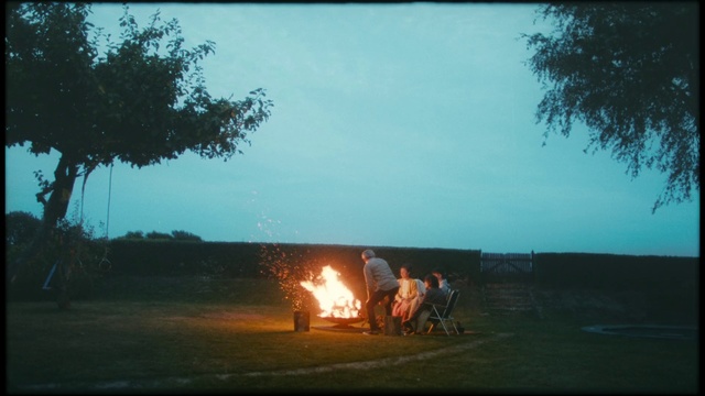 Video Reference: Heat, Campfire, Sky, Bonfire, Fire, Flame, Tree, Landscape, Horizon, Grass