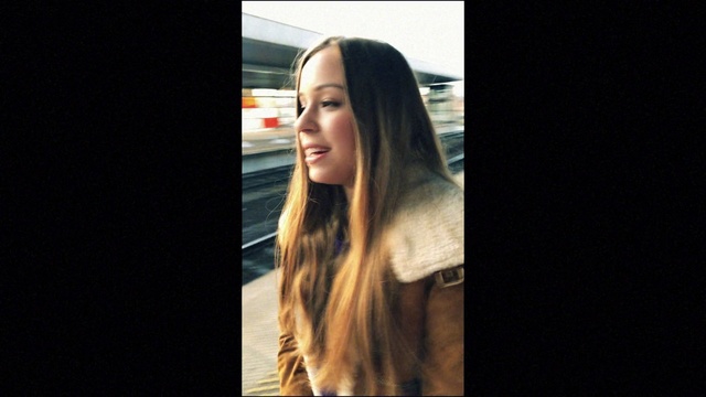 Video Reference: Hair, Face, Facial expression, Long hair, Hairstyle, Blond, Beauty, Brown hair, Head, Lip, Person