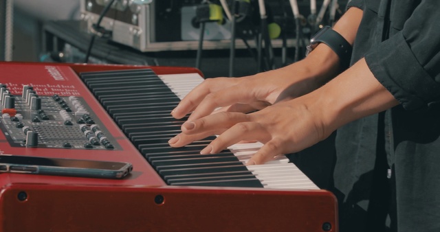 Video Reference: Musical instrument, Keyboard, Electronic instrument, Piano, Musical keyboard, Technology, Electronic device, Electric piano, Digital piano, Musical instrument accessory, Person, Indoor, Laptop, Sitting, Man, Using, Table, Computer, Woman, Dog, Red, People, Young, Hot, Group, Kitchen, Jazz pianist, Pianist, Keyboard player, Organ, Music, Electronic keyboard, Working, Organist, Harpsichord, Spinet, Electronic musical instrument, Composer, Recital, Electric organ